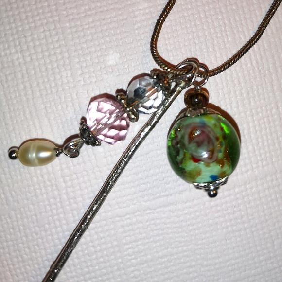 Handmade mixed charm necklace - Picture 5 of 6